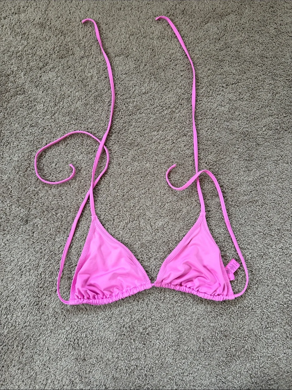 SKIMS hot pink taffy bikini top